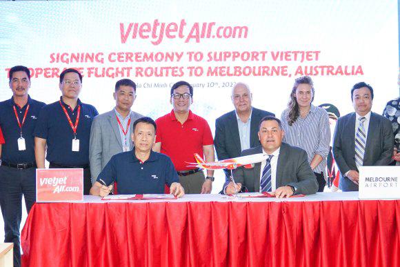 VietJet Melbourne signing ceremony