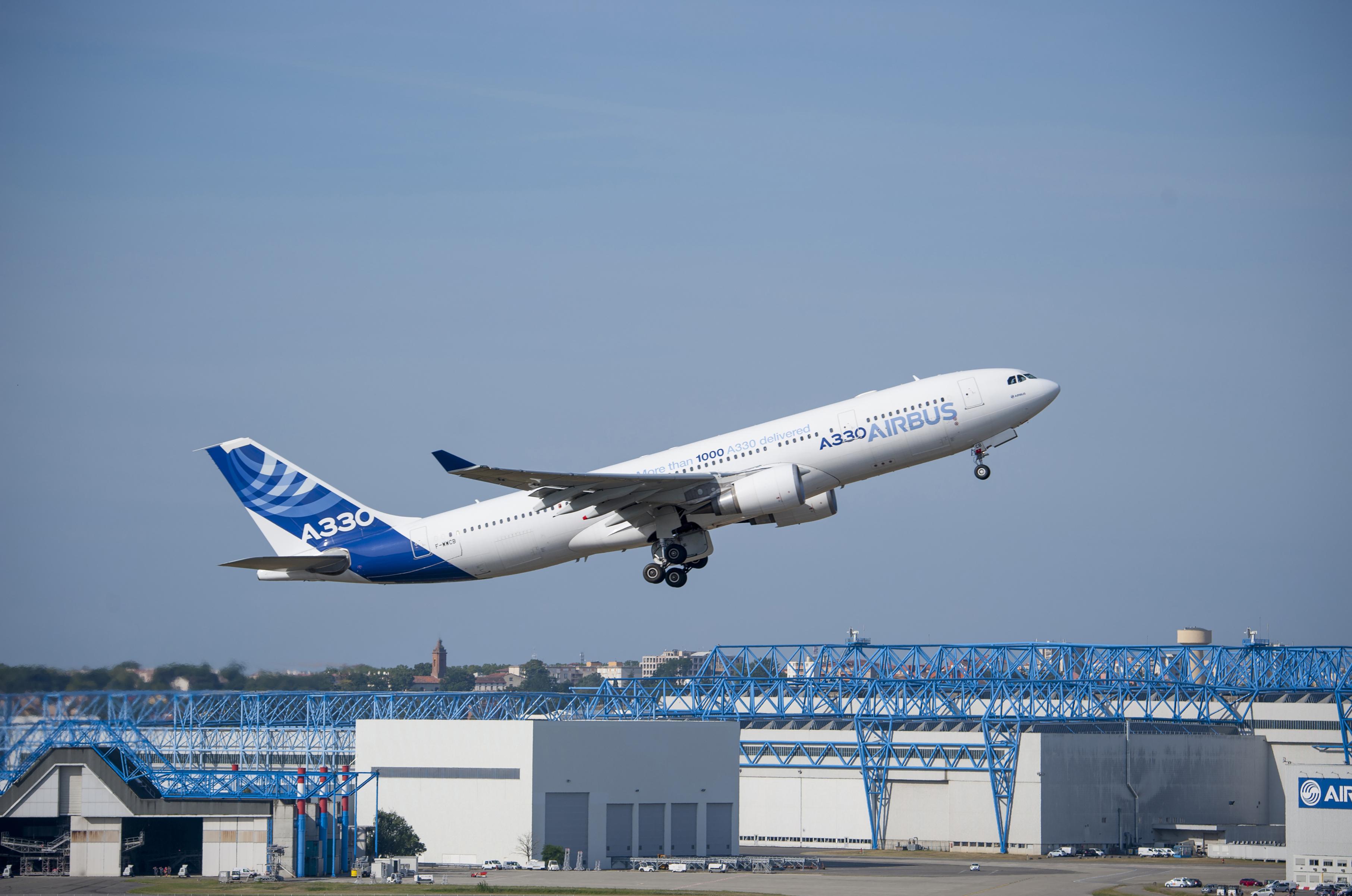 Airbus A330-200 taking off