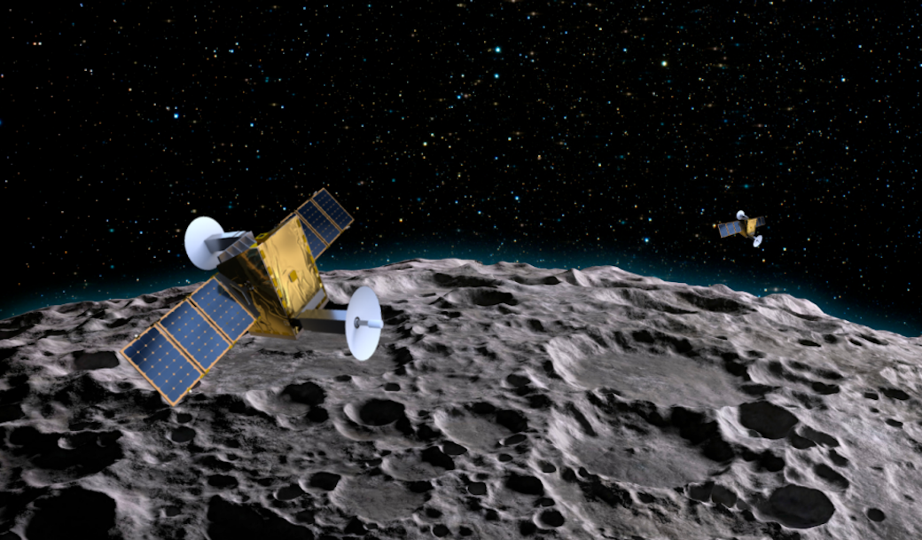 Lockheed Martin spacecraft at Moon.