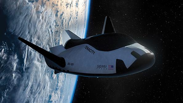 dream chaser in space concept