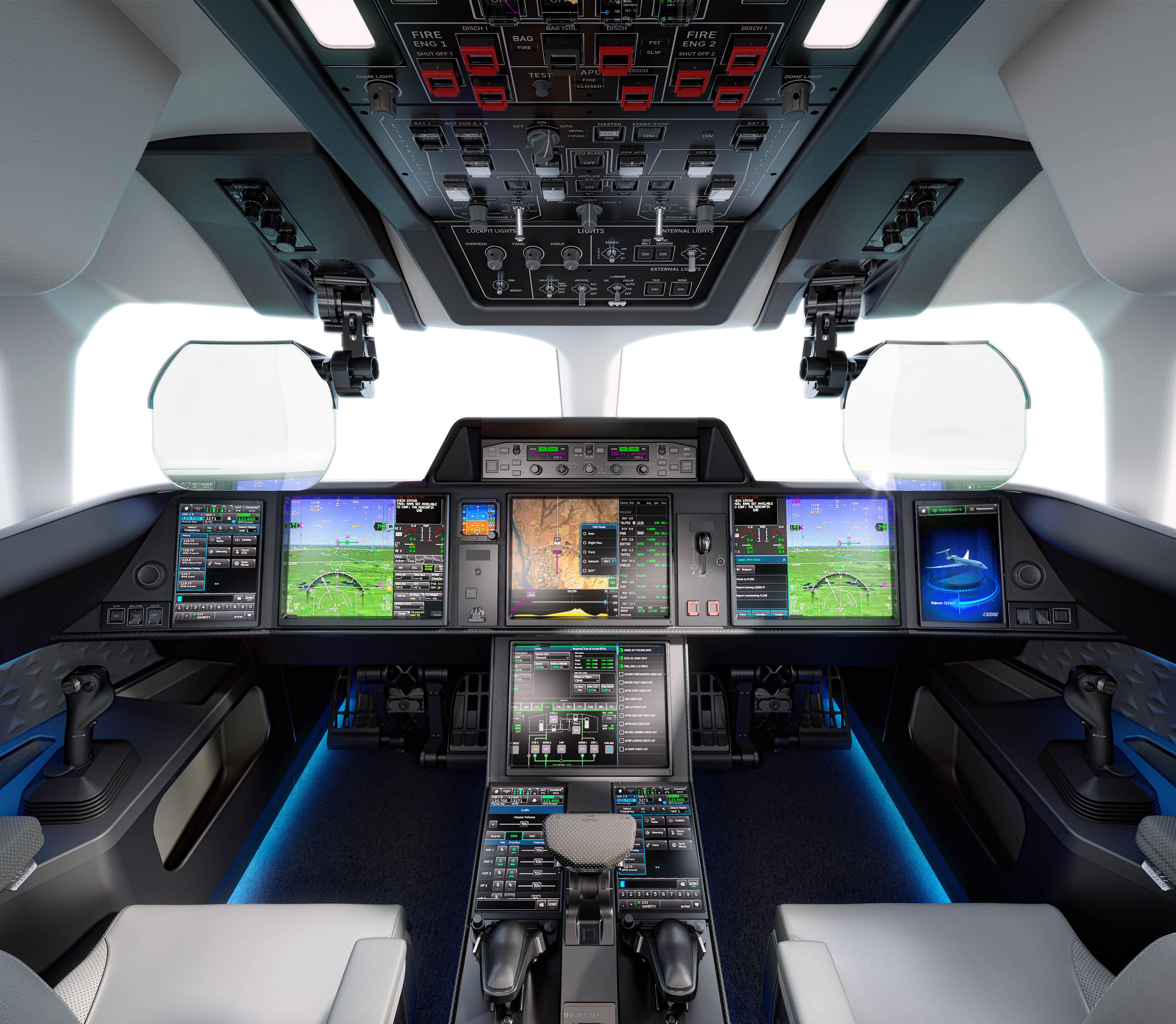 Dassault Falcon 10X NeXus Flight Deck