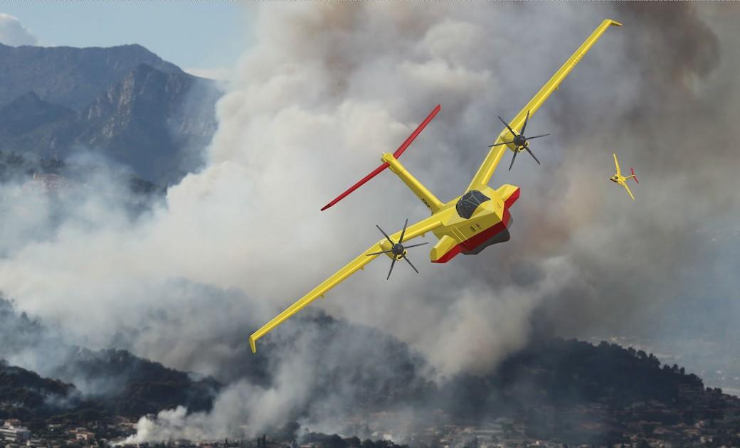 Roadfour Seagle aerial firefighting aircraft concept