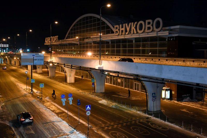 Moscow Vnukovo airport Jan 2021