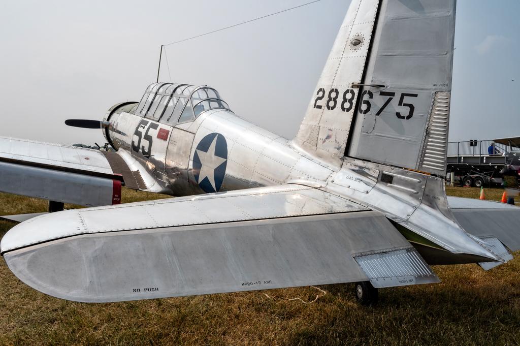 T-6 Texan tail view