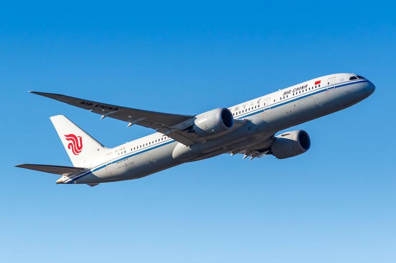 air china widebody takeoff