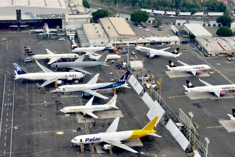 planes at MEX Aug 2023