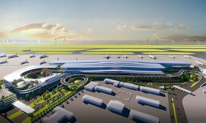 artist impression of Tan Son Nhat airport third terminal