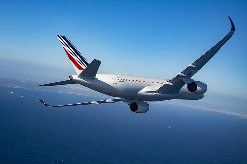 AF A350-900 in clouds