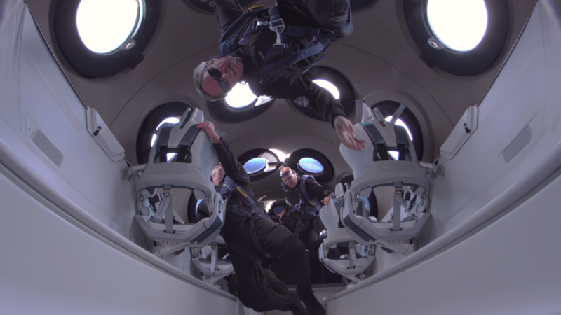 Virgin Galactic Unity interior