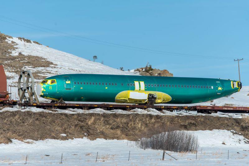 Max 8 fuselage Bozeman Pass