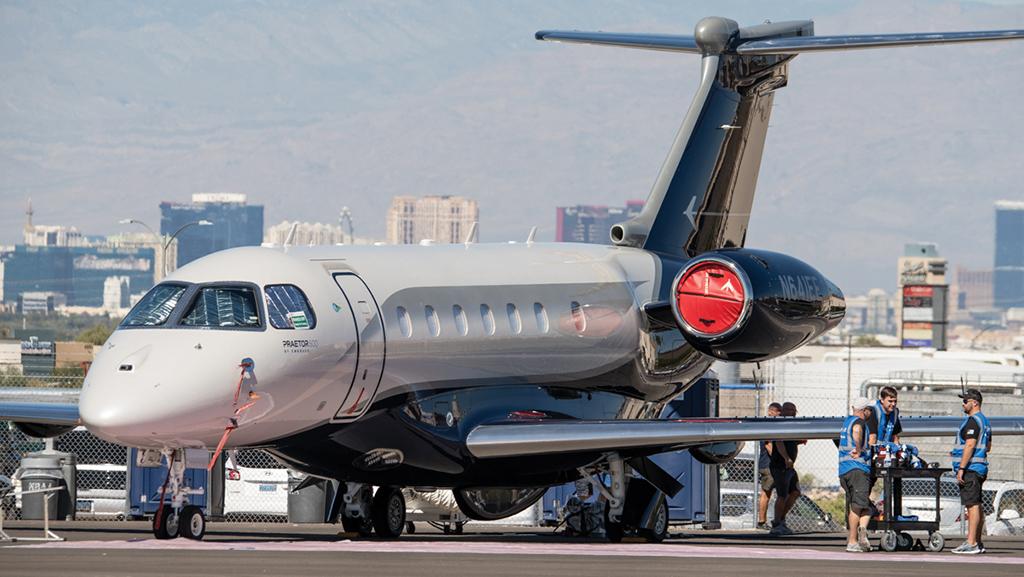 business aviation aircraft on static display at NBAA-BACE