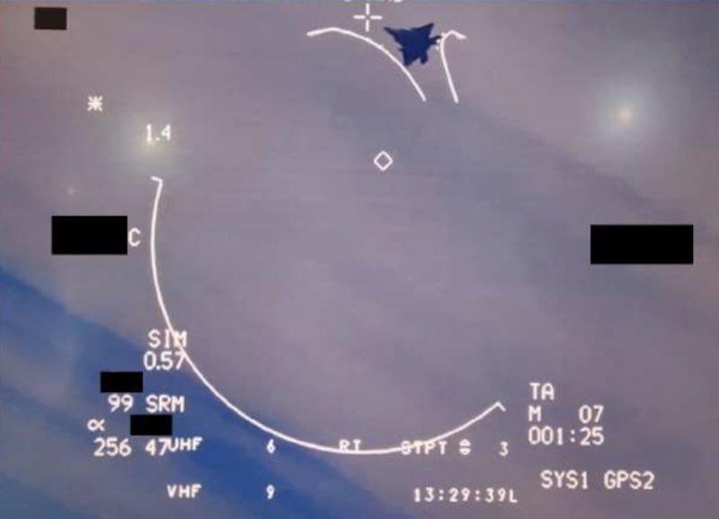 USAF F-22 in FA-50 gun camera