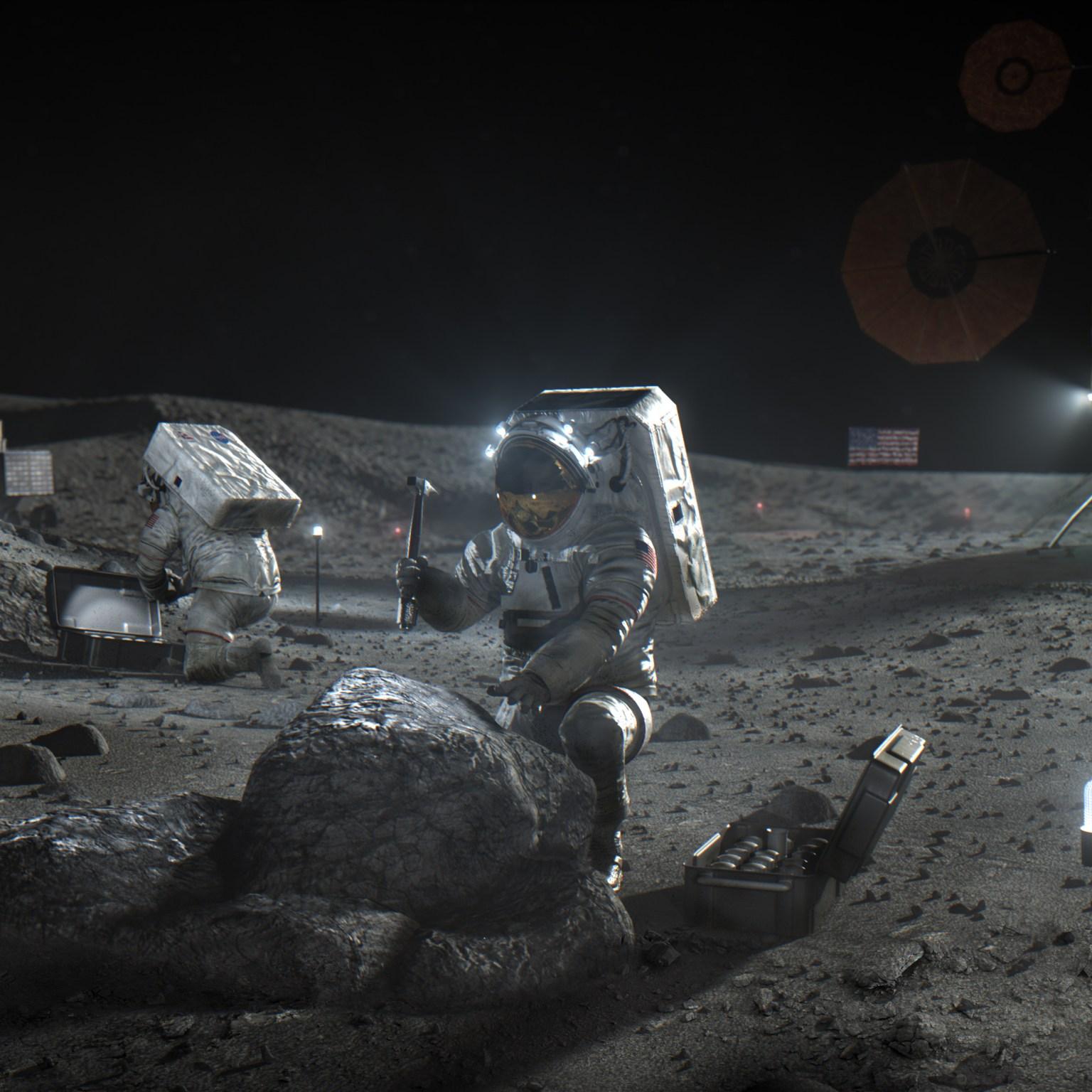 Humans on Moon