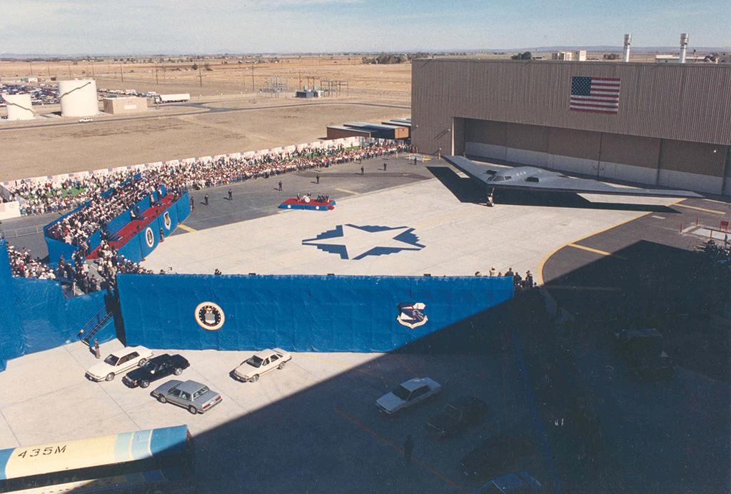 B-2 unveiling ceremony on Nov. 22, 1988.