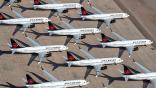 parked Air Canada aircraft