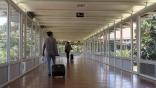 Walkway through terminal at Soekarno Hatta Airport