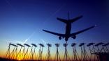 Heathrow Airport generic plane flying