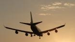 generic aircraft sunset