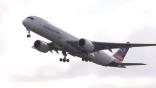 A350 takeoff with 100 percent SAF onboard