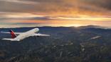 Delta Air Lines sunset
