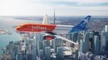 Jetlines A320ceo over Toronto