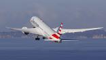 American Boeing 787 in flight