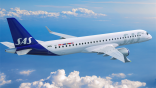 SAS E195 in flight