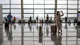 Passengers in terminal Shanghai Pudong