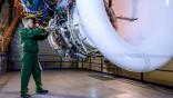 PD-8 engine on the test bench in Rybinsk