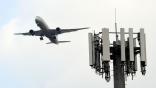 plane and 5G tower