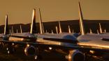 Parked aircraft at Asia Pacific Aircraft Storage