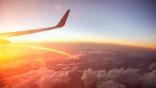 generic plane in clouds