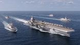 french aircraft carrier and other ships