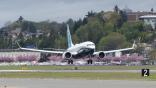 Boeing 737-7 conducting a flight test.