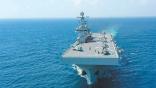 Z-8 transport helicopters on Chinese Navy LHD