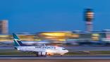 WestJet aircraft landing
