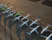 parked fuselages