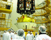 satellite inside dispenser