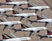 parked Air Canada aircraft