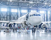 Technics aircraft in hangar