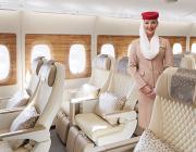 Emirates widebody premium-economy section